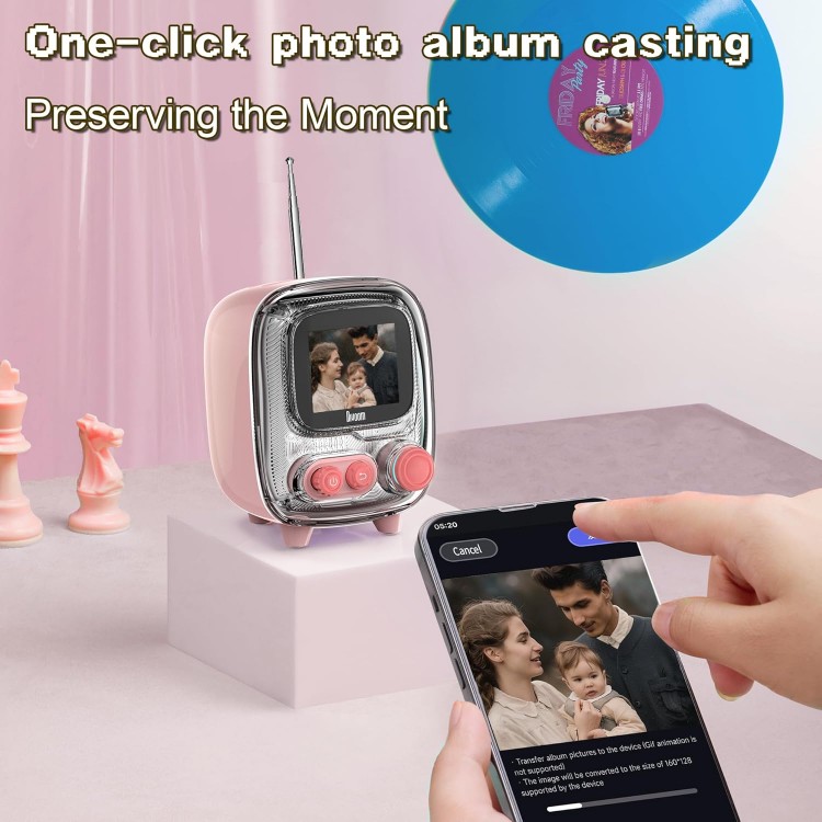 خرید اسپیکر Divoom Tiivoo-2 - بی‌سیم - صورتی کم‌رنگ