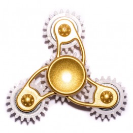 Fidget Spinner - Gears Style - Gold