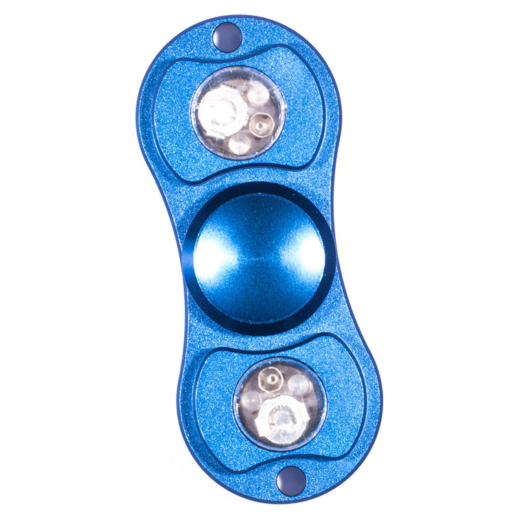 Blue Fidget spinner With Lights