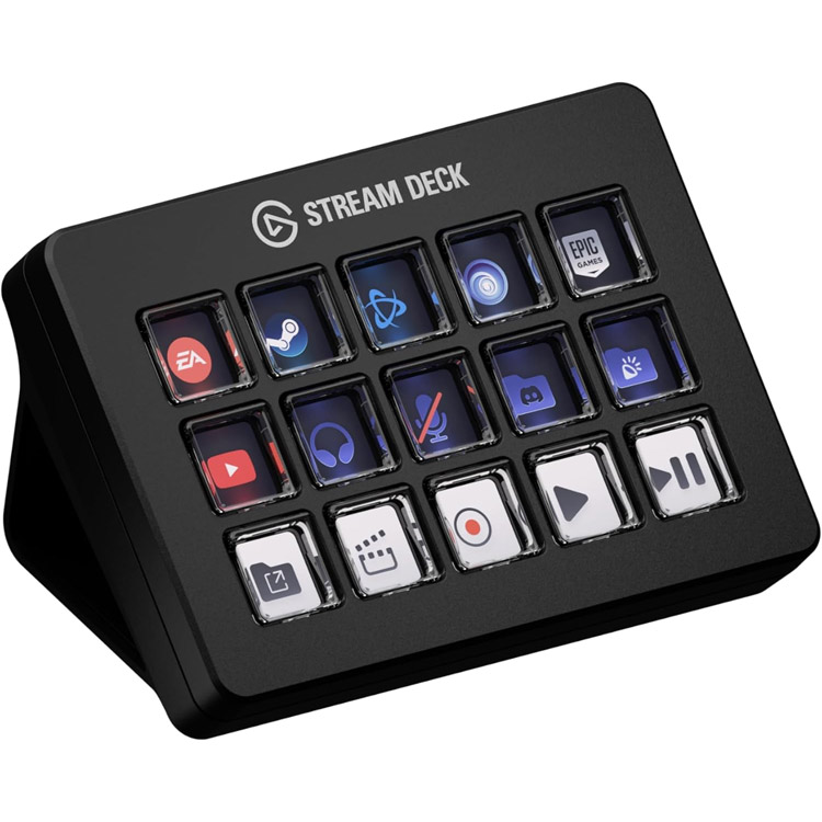 خرید پنل استریم Elgato Stream Deck با دکمه‌های قیچی - ۱۵ دکمه