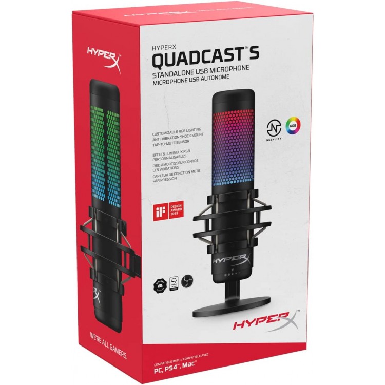 خرید میکروفون HyperX Quadcast S - RGB