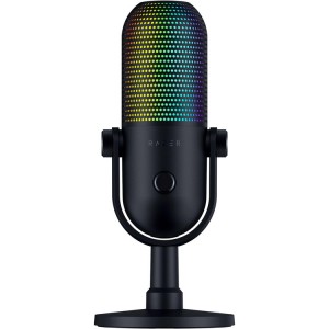 Razer Seiren V3 Chroma 32-BIT DSP USB Streaming Microphone - Black