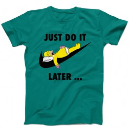 Vanguard T-Shirt - Just Do It Later - Green - M