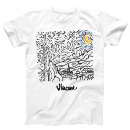 Vanguard T-Shirt - Starry Night - White - M