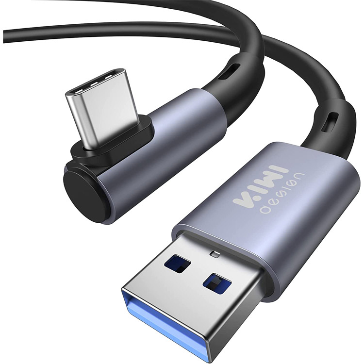 خرید کابل USB تایپ سی KIWI Design مخصوص اتصال متا کوئست 2 به PC - پنج متر - سیاه