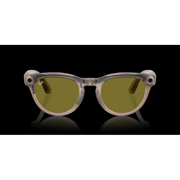 خرید عینک هوشمند Ray-Ban Meta Headliner - طرح Shiny Warm Stone - لنز فتوکرومیک سبز - استاندارد