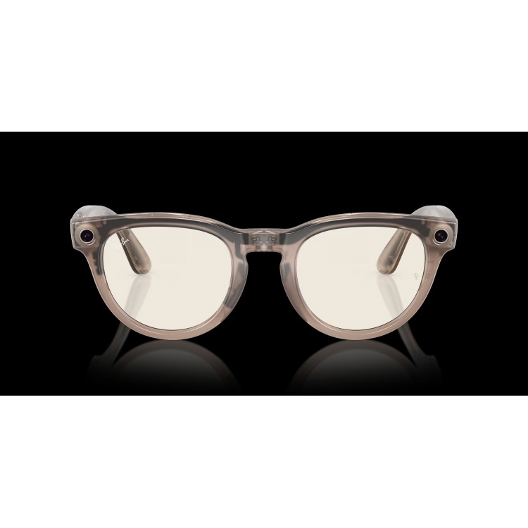 خرید عینک هوشمند Ray-Ban Meta Headliner - طرح Shiny Warm Stone - لنز فتوکرومیک سبز - استاندارد