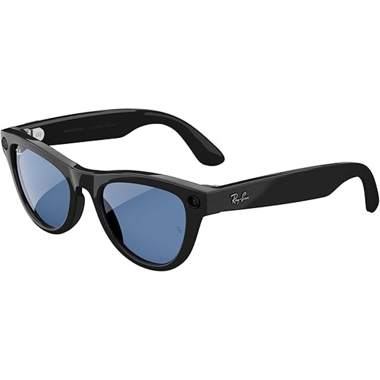 خرید عینک هوشمند Ray-Ban Meta Skyler - سیاه درخشان - لنز آبی نیلگون فتوکرومیک - سایز استاندارد