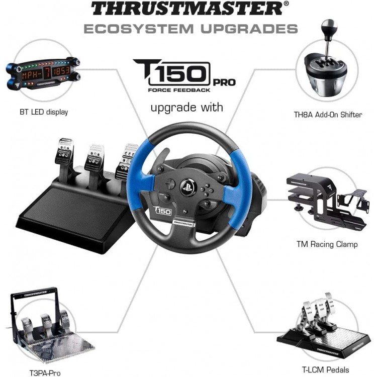 خرید فرمان بازی Thrustmaster T150 Pro Force Feedback Racing Wheel with 3 Pedals set