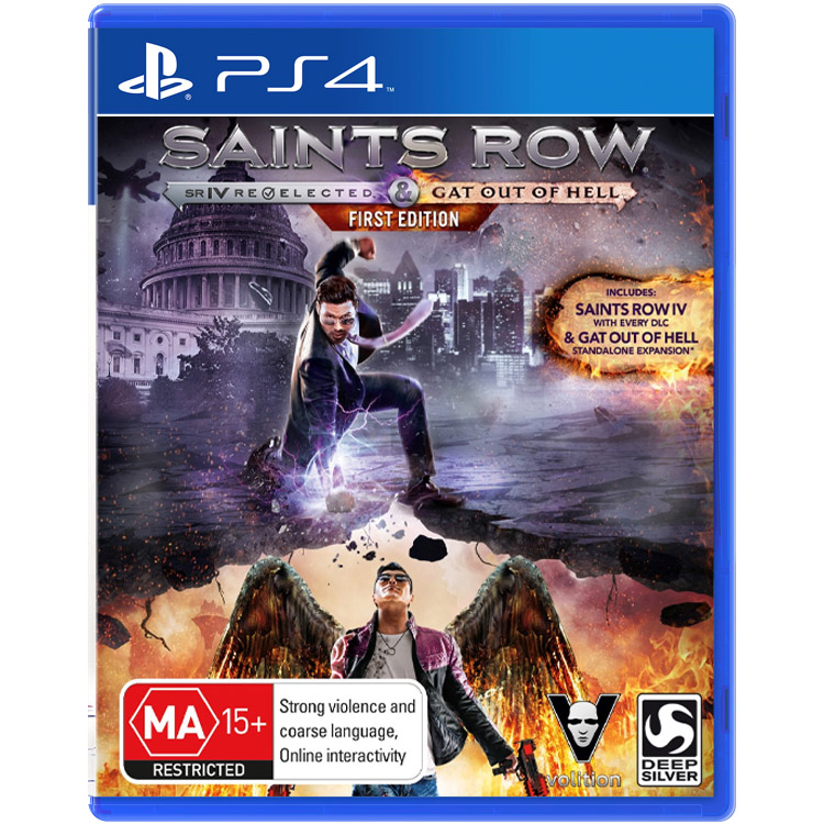 خرید بازی Saints Row IV Re-Elected & Gat Out of Hell First Edition برای PS4 کارکرده