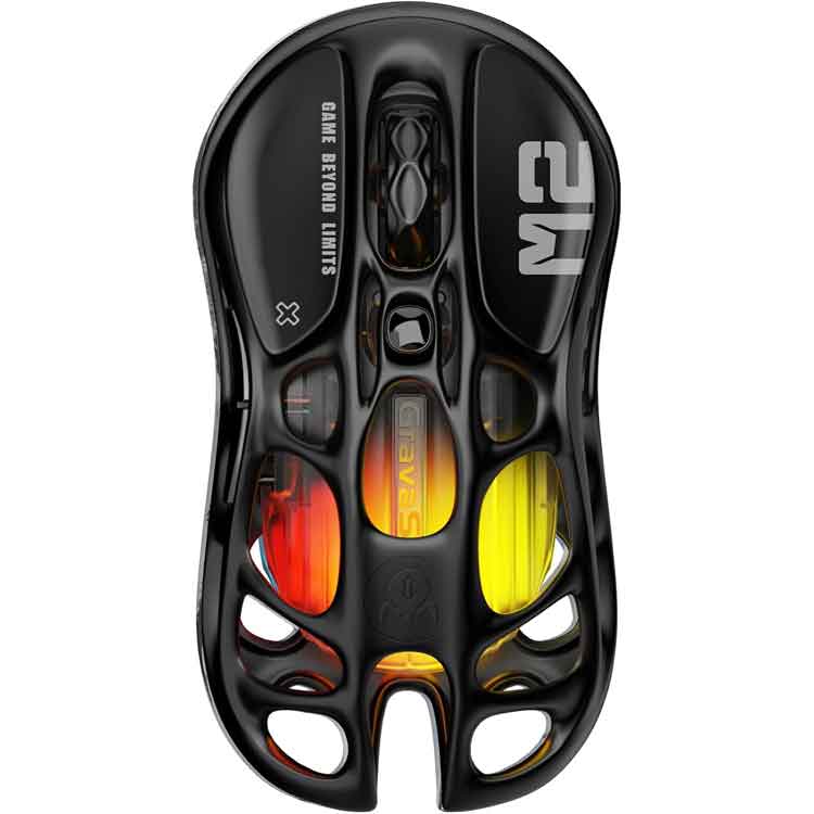 خرید موس GravaStar Mercury M2 - بی‌سیم - نسخه Stealth Black