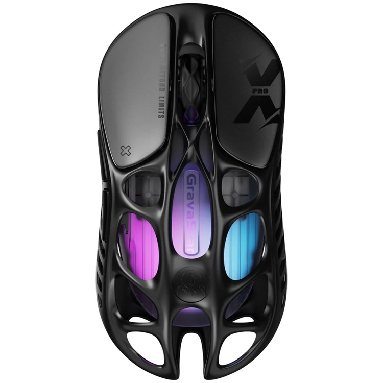 خرید موس GravaStar Mercury X Pro - بی‌سیم - سیاه کهکشانی