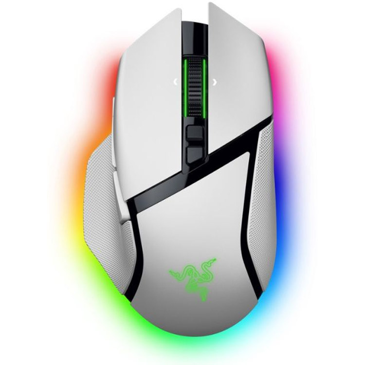 خرید موس Razer Basilisk v3 Pro 35K - بی‌سیم - سفید