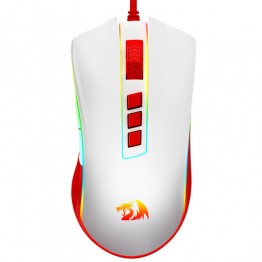 Redragon Cobra Gaming Mouse - White/Red