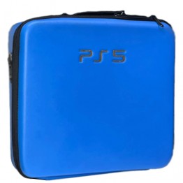 PlayStation 5 Hard Case - Blue leather 