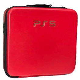 PlayStation 5 Hard Case - RED leather 