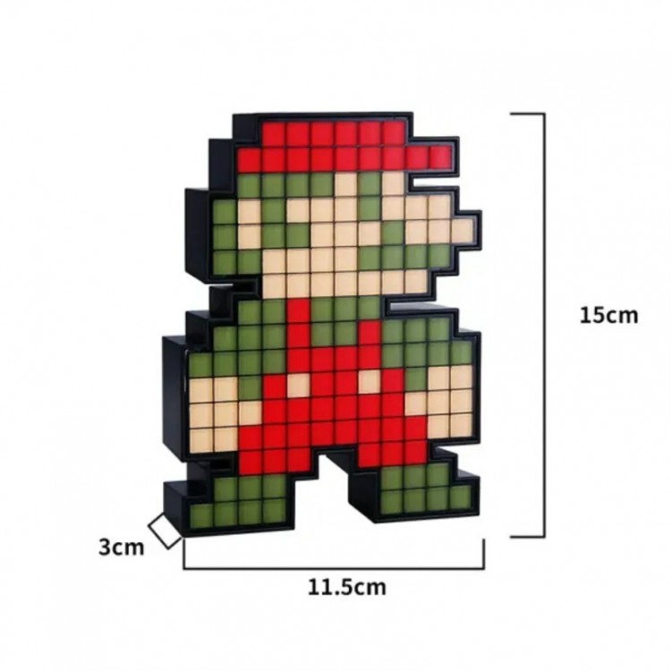 خرید لامپ پیکسلی رترو طرح بازی Super Mario Bros