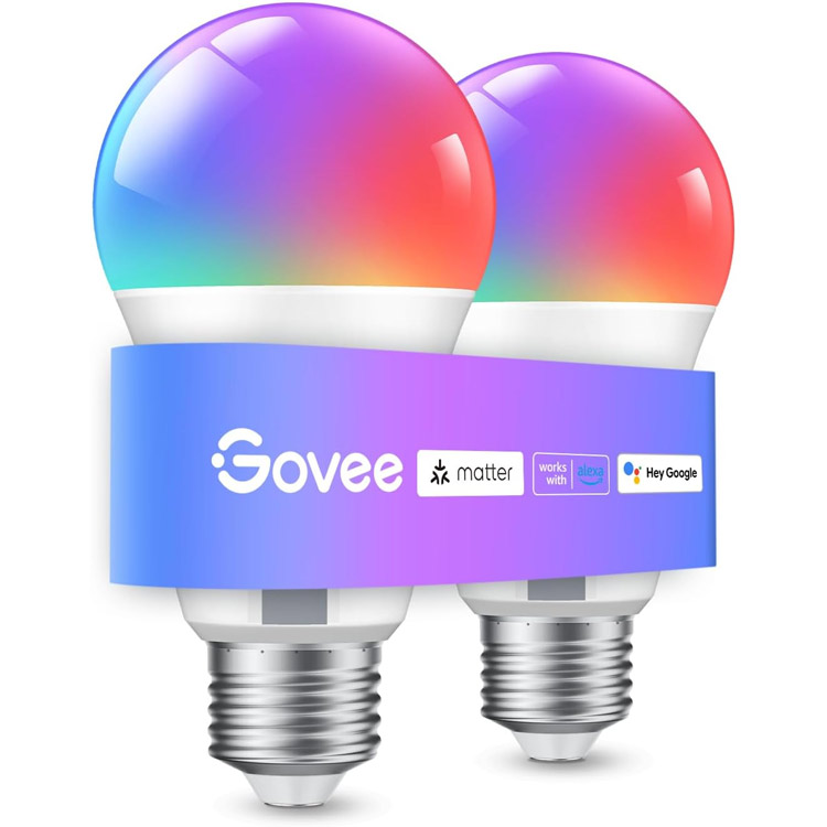 خرید لامپ هوشمند حبابی GoVee RGBWW LED - پک دوتایی