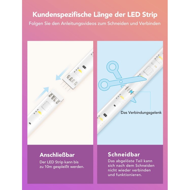 خرید لامپ هوشمند GoVee LED M1 - دو متر