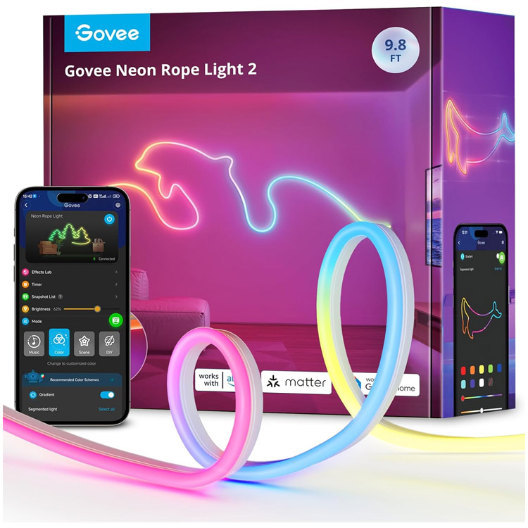 خرید لامپ هوشمند GoVee Neon Rope 2 - سه متر