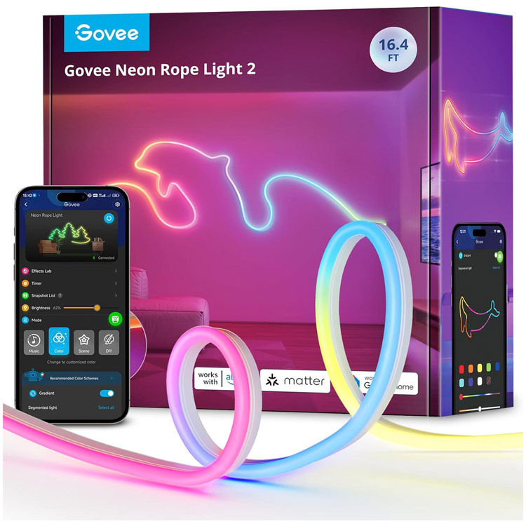 خرید لامپ هوشمند GoVee Neon Rope 2 - پنج متر
