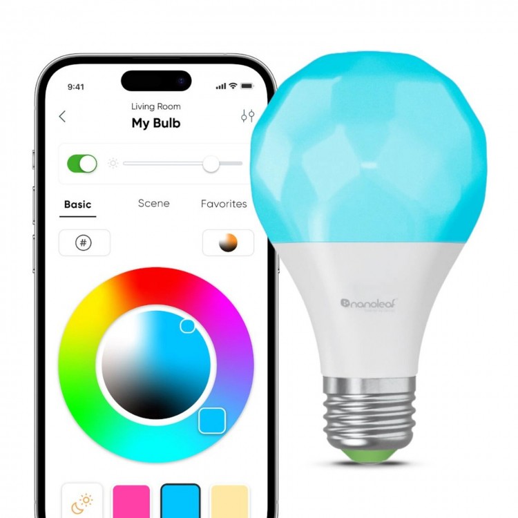 خرید لامپ هوشمند Nanoleaf Essentials Matter - تایپ E27 - پک سه تایی