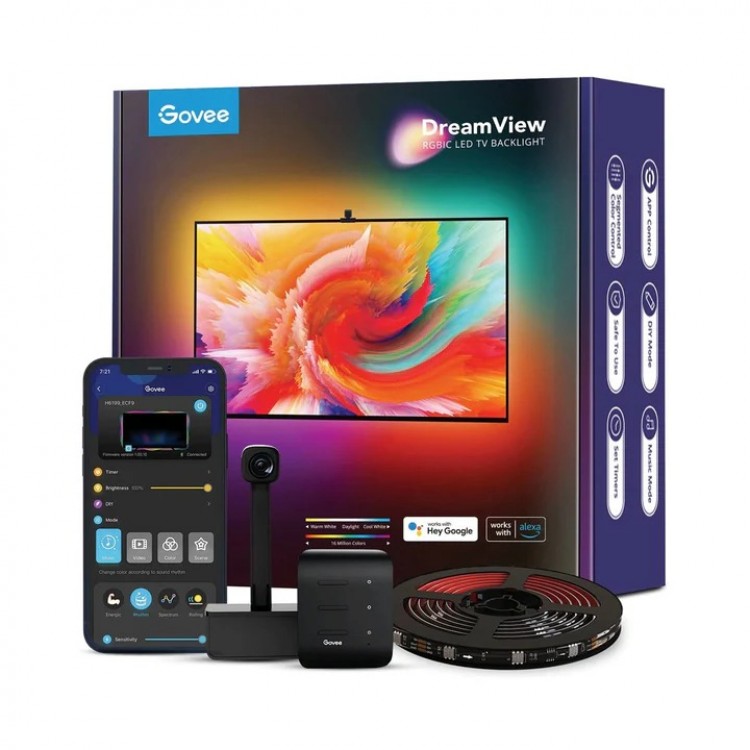 خرید لامپ هوشمند GoVee DreamView T1 مخصوص تلویزیون - پنج متر خرید لامپ هوشمند GoVee DreamView T1 مخصوص تلویزیون - پنج متر