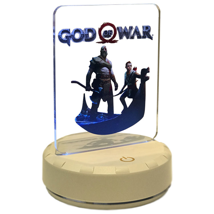 خرید لامپ رومیزی گیمینگ با طرح بازی God Of War