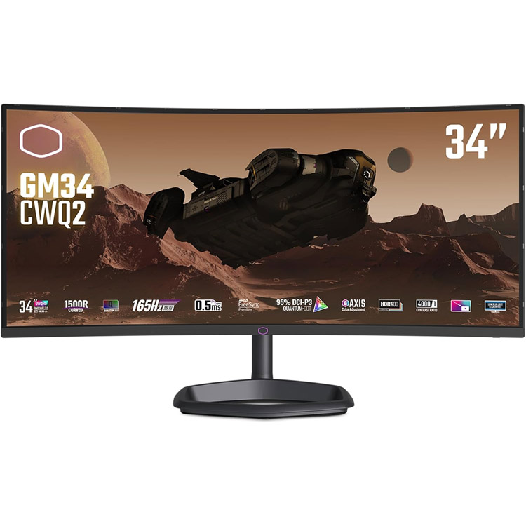 خرید مانیتور Cooler Master GM34-CWQ2 - کیفیت UWQHD - خمیده - سایز 34 اینچ