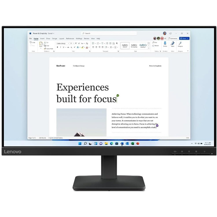 خرید مانیتور ۲۴ اینچ Lenovo L24-4e - کیفیت Full-HD
