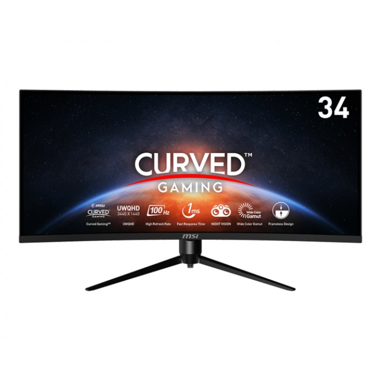 خرید مانیتور MSI MAG342CQPV - کیفیت UWQHD - خمیده - سایز 34 اینچ