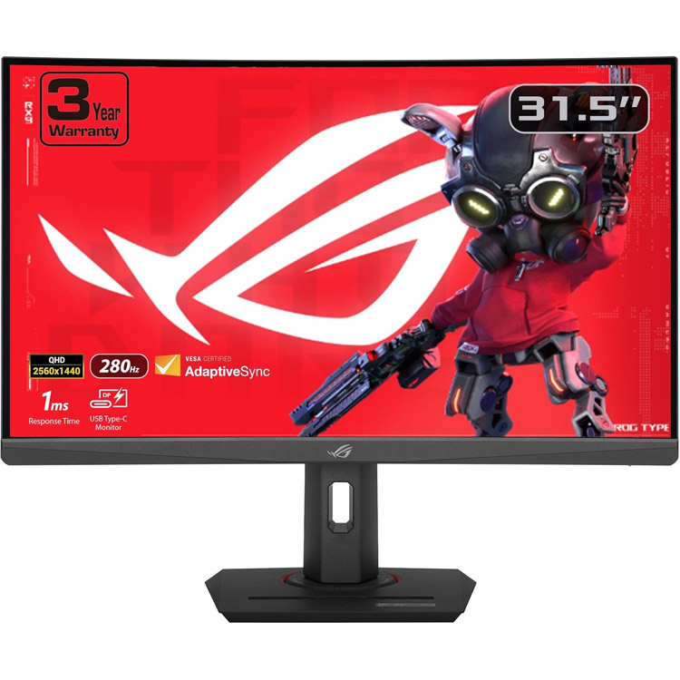 خرید مانیتور Asus ROG Strix XG32WCMS - کیفیت 2K - خمیده - سایز ۳۲ اینچ