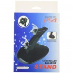 Douself Dual USB With Blue LED Charging Dock Station Stand for PS4 Controller (Black)