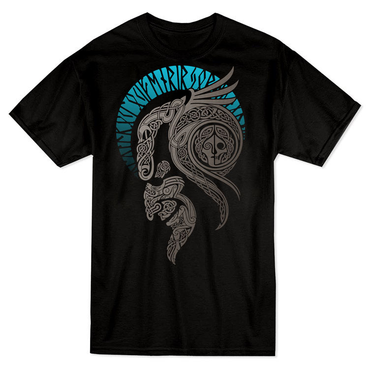 Vikings- Code 1 T-Shirt - Black زیور آلات و پوشیدنی