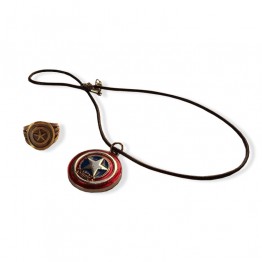 Captain America Ring And Pendant