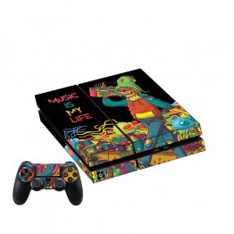 PlayStation 4 Skin - Music is my Life