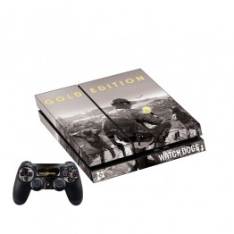 PlayStation 4 Skin - Watch Dogs 2 Gold