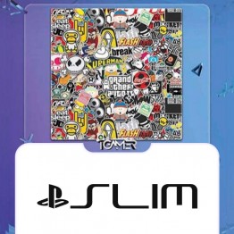  PlayStation 4 Slim Skin - Fun Art