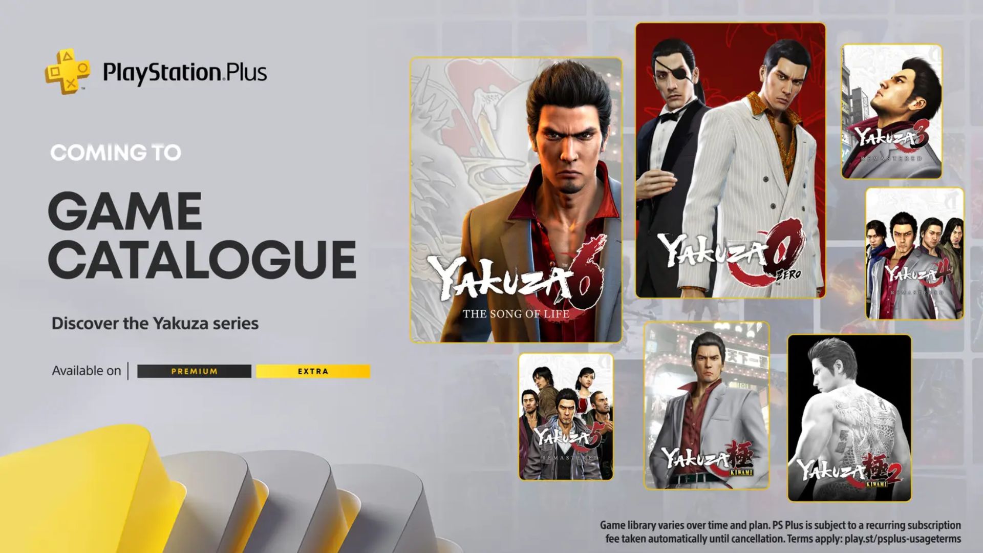 هشت عنوان از سری بازی Yakuza به پلی استیشن پلاس اضافه می‌شوند